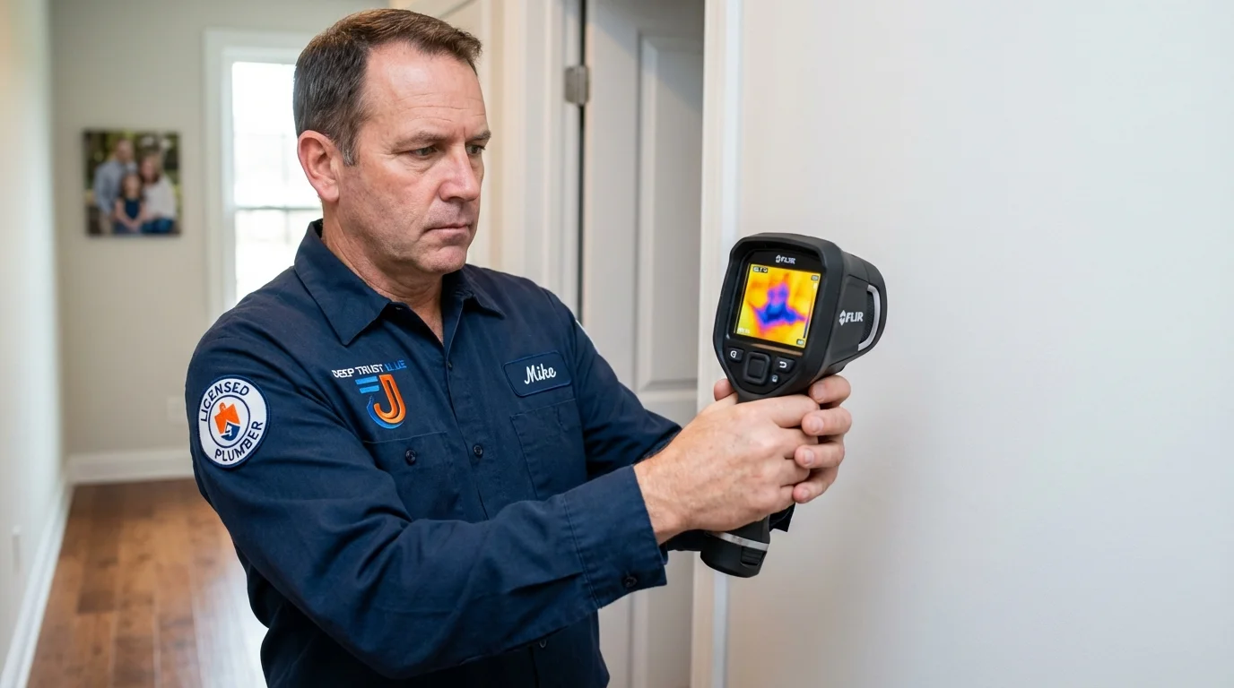 Thermal imaging leak detection by Johns Plumbing LLC in Donaldsonville